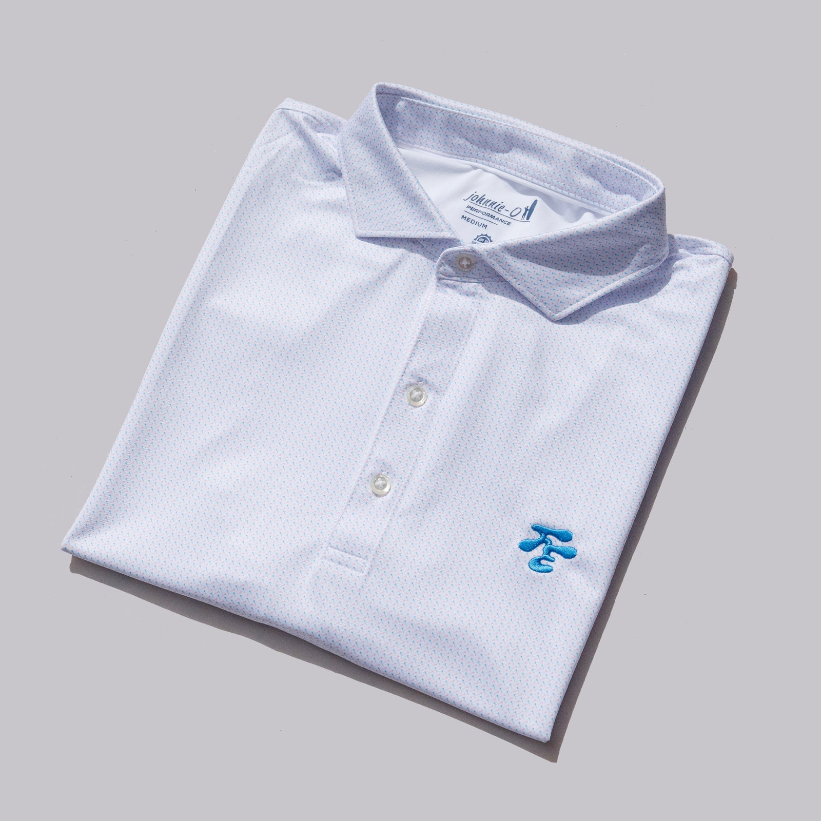 Fried Egg Golf & Johnnie-O Performance Jersey Tee Time Polo - Maliblu