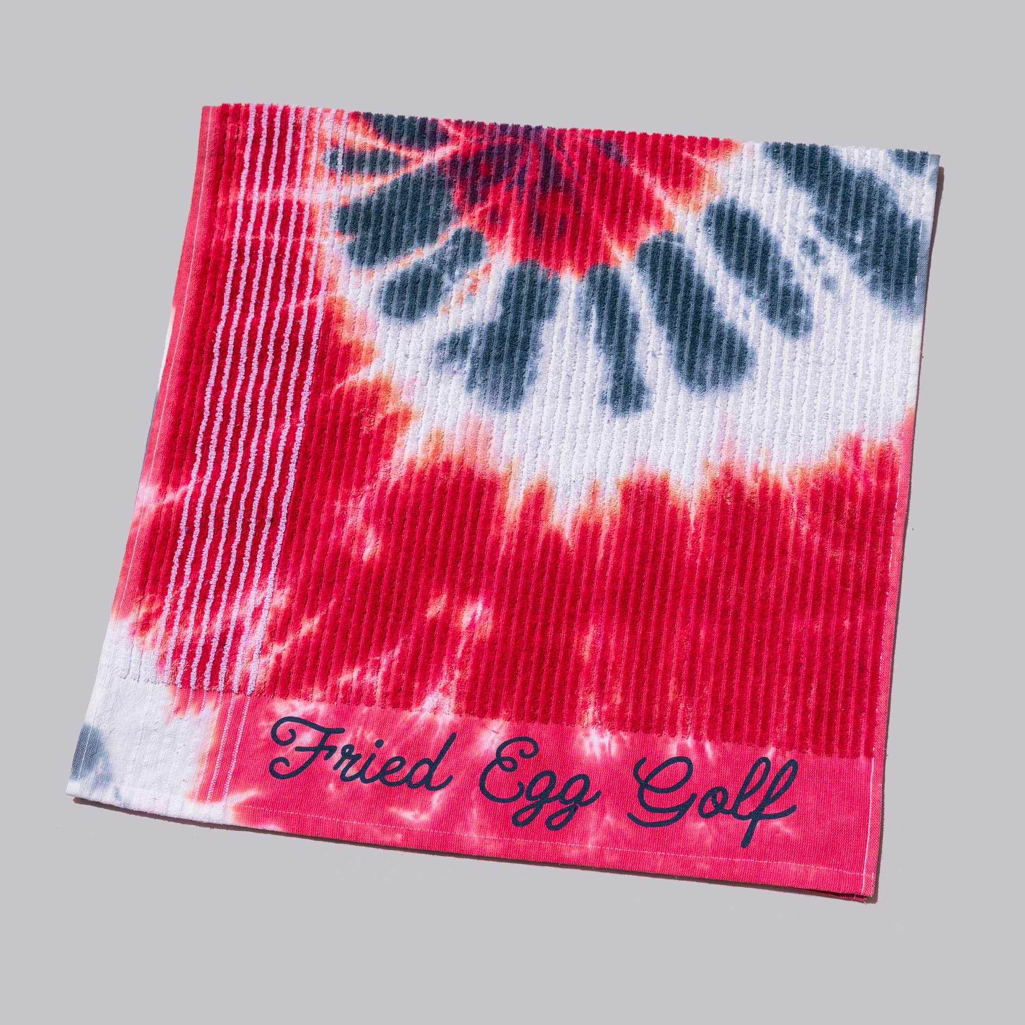 Fried Egg Golf Towel - Tie Dye