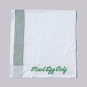 Fried Egg Golf Towel - White