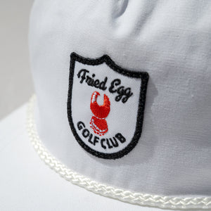 Fried Egg Golf Club & Imperial Patch Rope Hat - White