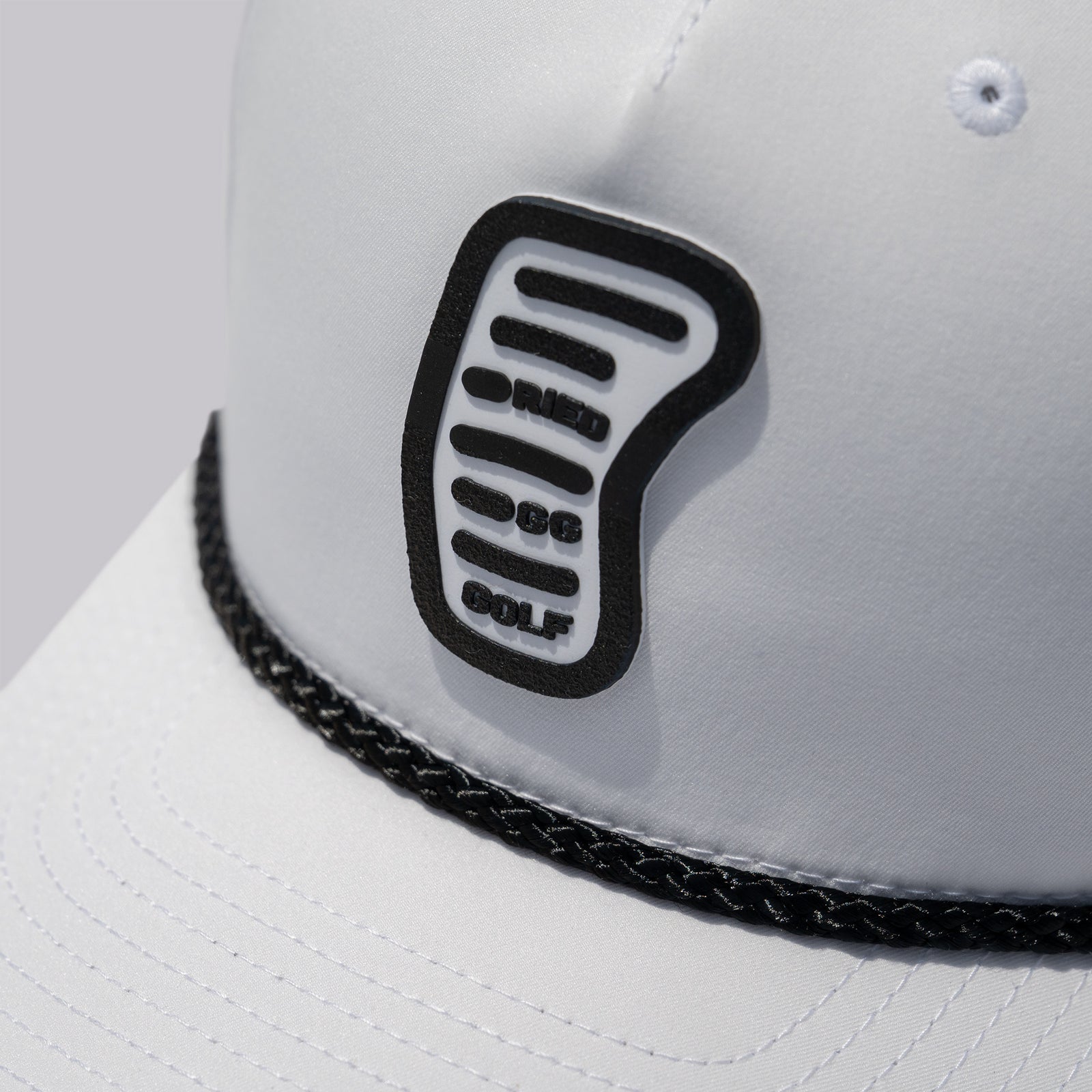 Fried Egg Golf Church Pews & Richardson Performance Rope Hat - White