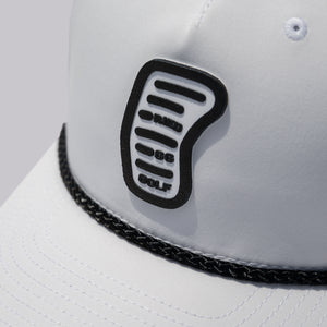 Fried Egg Golf Church Pews & Richardson Performance Rope Hat - White