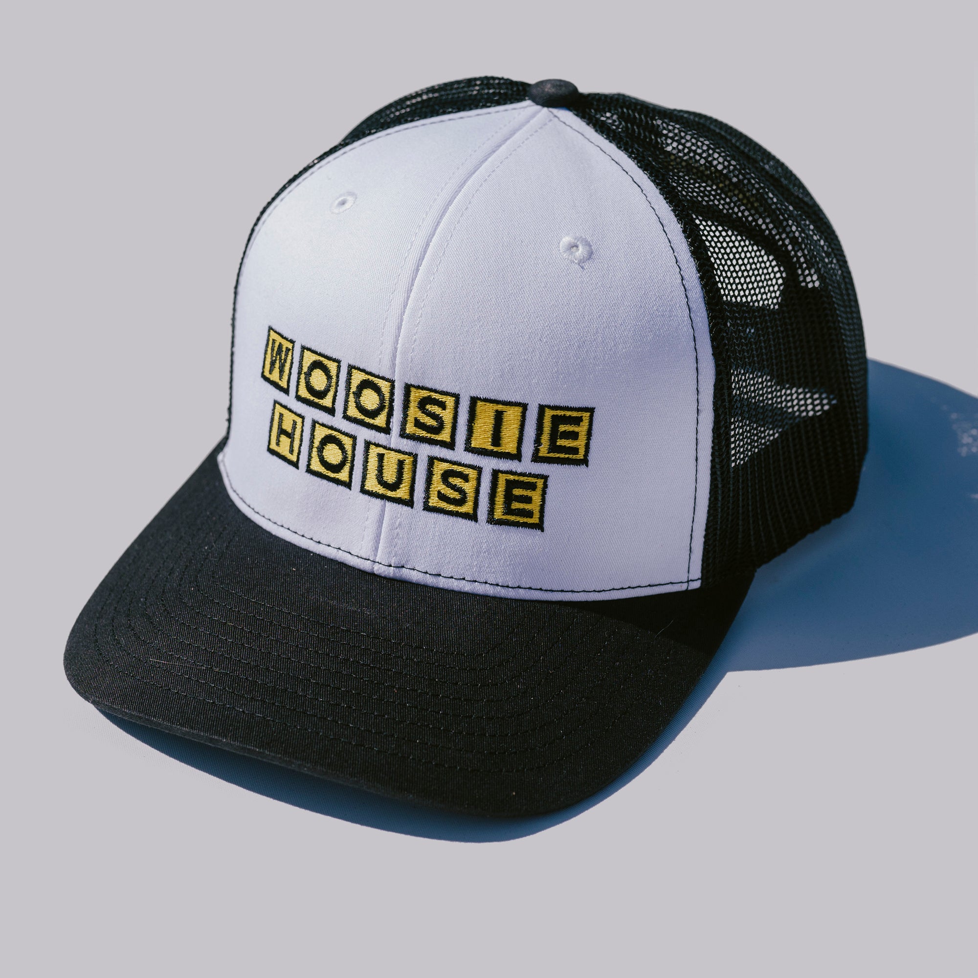 The Shotgun Start 5th Anniversary Woosie House Trucker Hat - White/Black