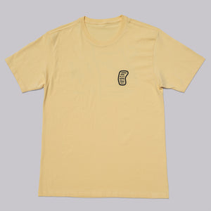 Fried Egg Golf Oakmont Routing Map T-Shirt - Wheat