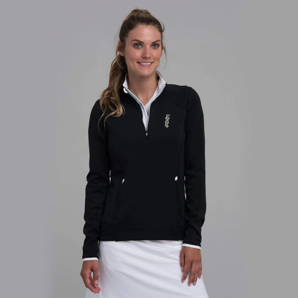 The Shotgun Start & Zero Restriction Sofia Z500 Pullover- Black