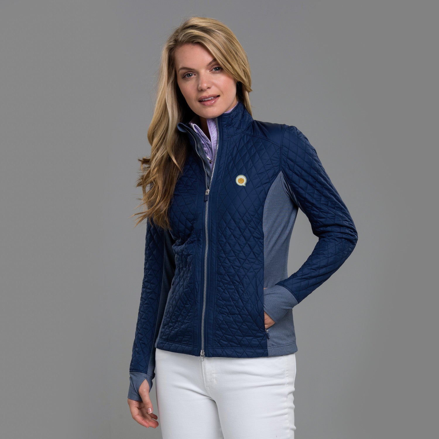 The Fried Egg Sydney Quilted Jacket - Storm/Storm