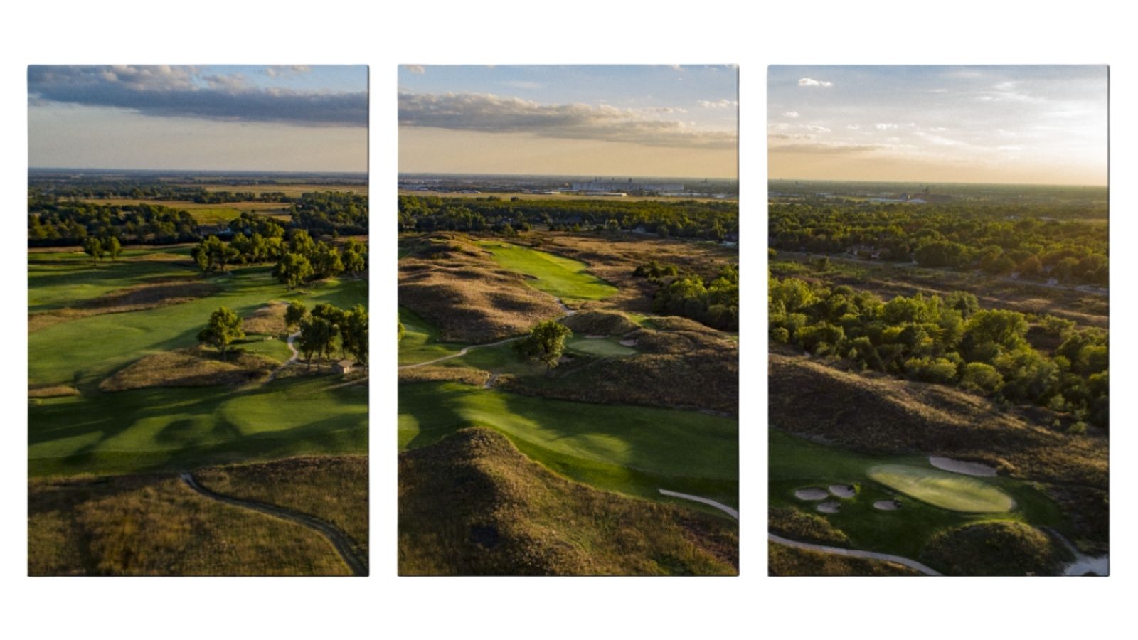 Prairie Dunes - Aerial Triptych