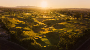 San Diego Country Club - High Aerial & Sunrise