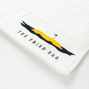The Fried Egg Alternate Logo Towel - White