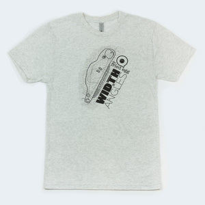 The Fried Egg Width & Angles T-Shirt - Heather White
