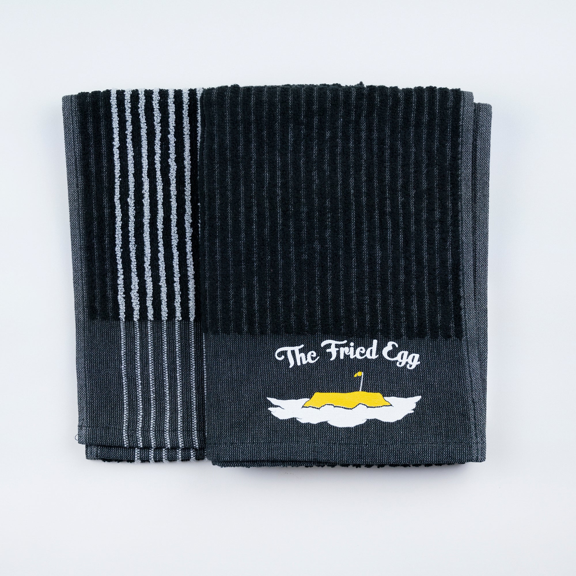 The Fried Egg Alternate Logo Towel - Black