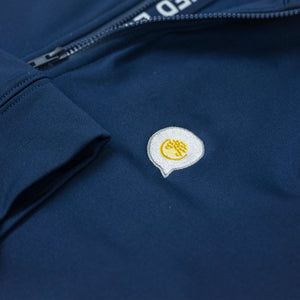 The Fried Egg Quarter Zip Pullover - Navy
