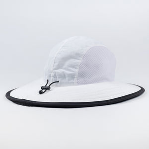 The Shotgun Start Sun Protection Hat - White/Black