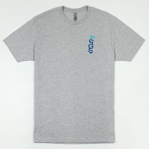 Shotgun Start Script Logo T-Shirt - Gray
