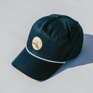 The Fried Egg & American Needle Patch Rope Hat - Navy