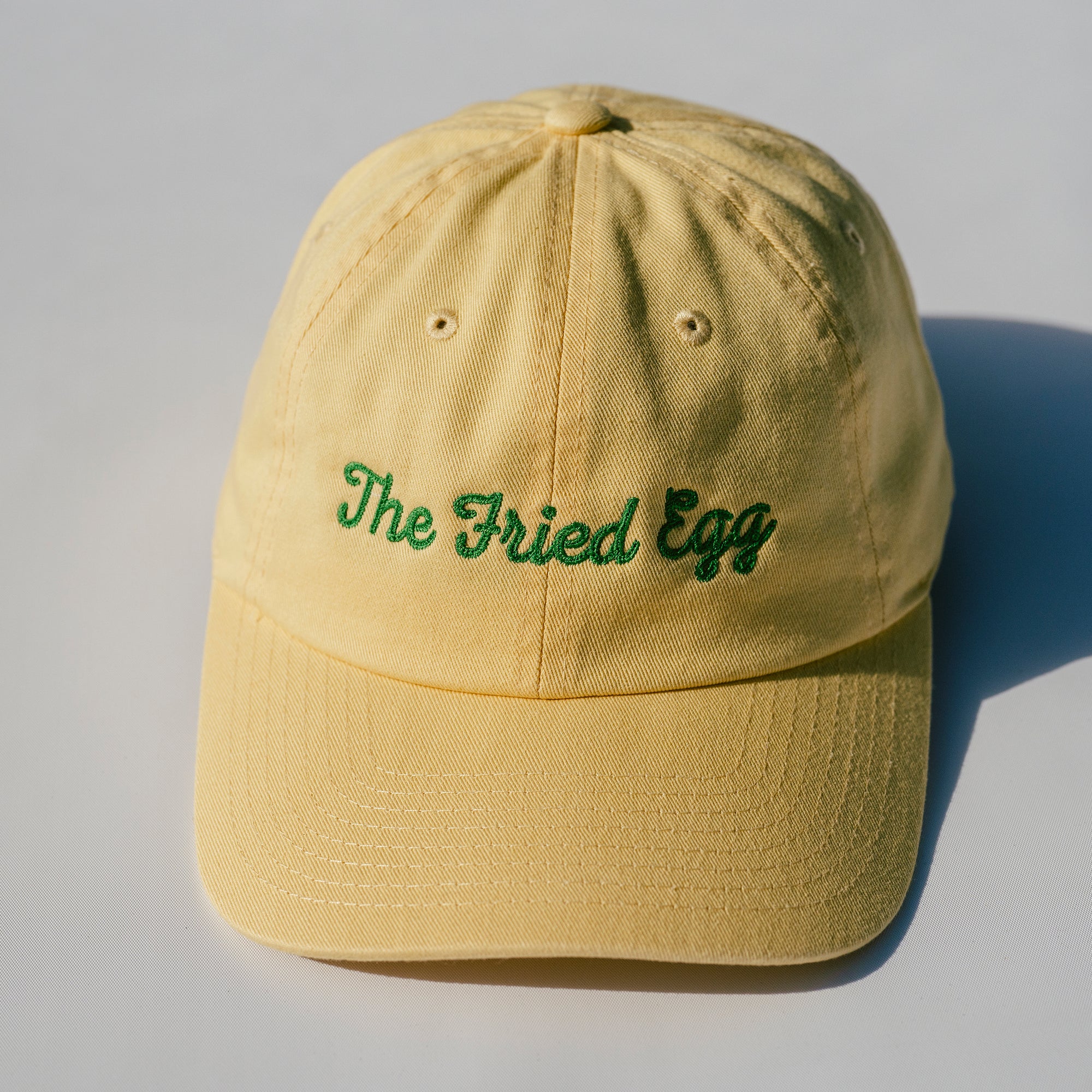 The Fried Egg & American Needle Script Hat - Lemon Ice