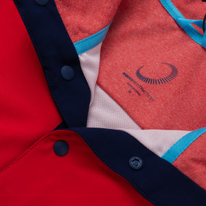 The Fried Egg & Zero Restriction Z710 Snap Pullover - Red Wing Heather